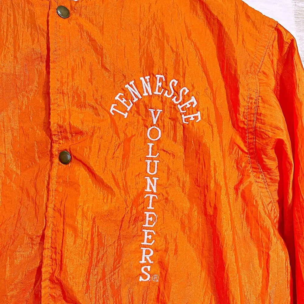 Tennessee Volunteers Vintage Satin Windbreaker Jacket Orange Kids Large 12-14